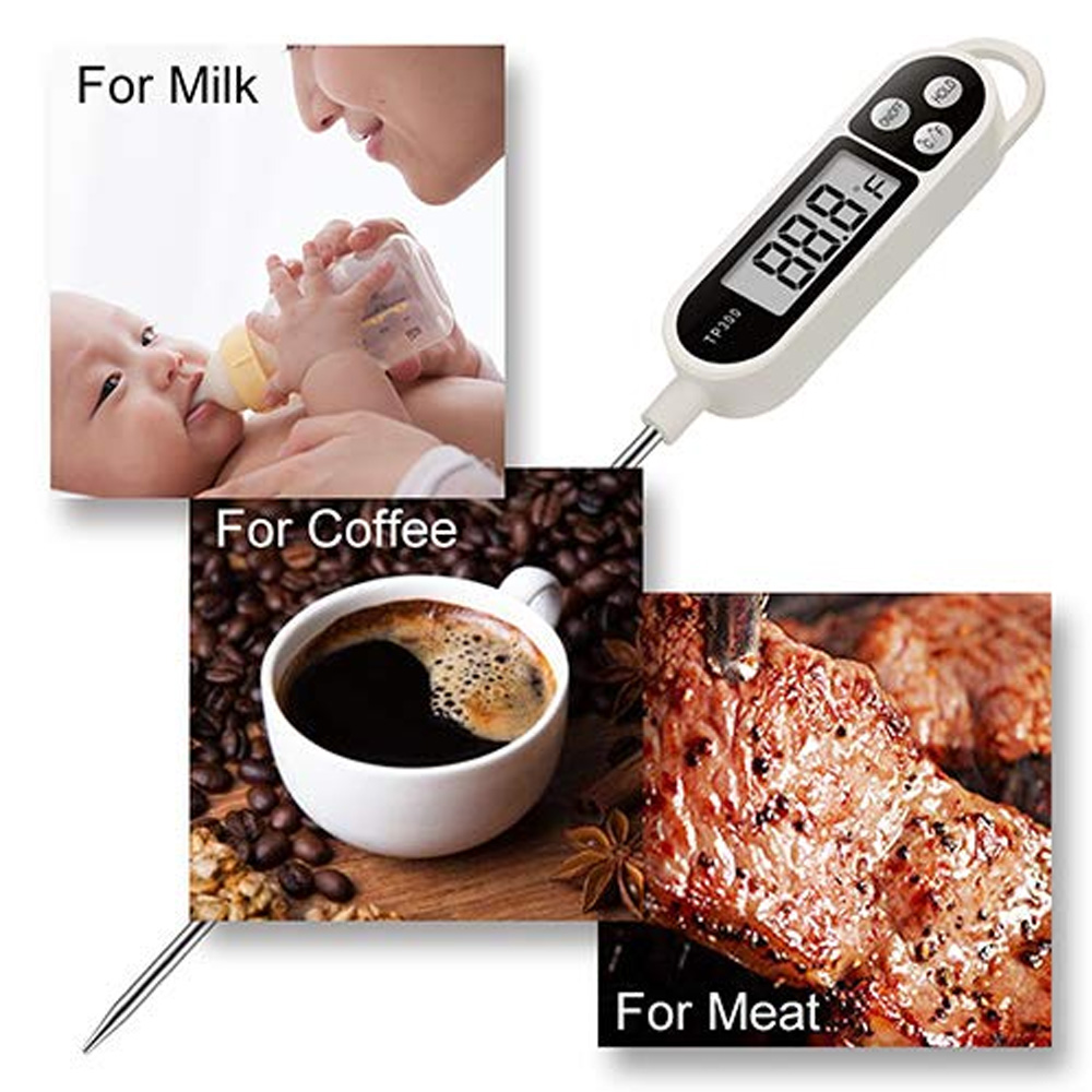 Thermometer Candy Candle - 新しいデザインのデジタル食品温度計、長いプローブ付き、調理、バーベキュー、キッチン用、インスタント読み取り、肉、キャンディ、キャンドル用温度計