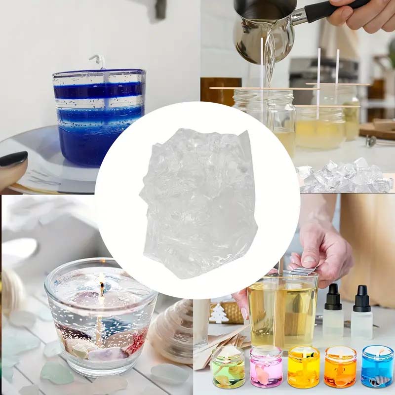 50g/100g/200g DIY キャンドル作り用クリアゼ - Candle Making Gel Wax のレビューと価格