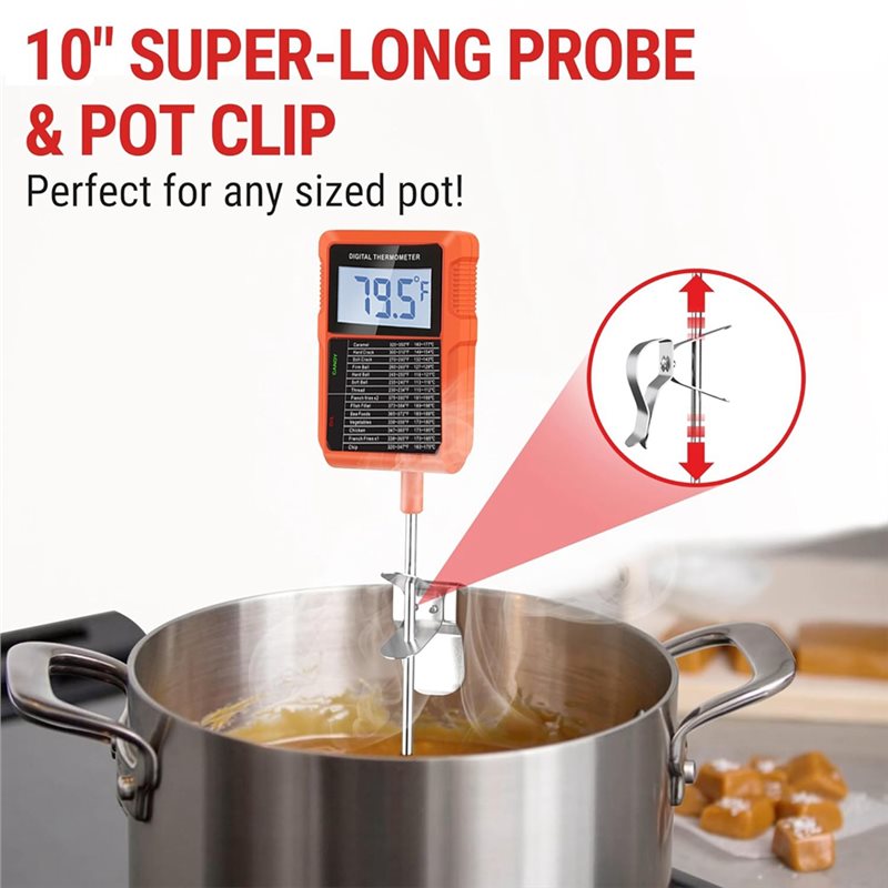 TP510防水デジタルキャンディ温度計（キャンドル用）、8. - Thermometer Candy Candle のレビューと価格