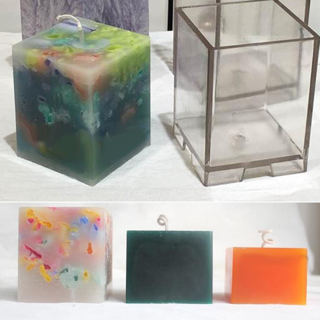 簡単に洗浄できるプラスチック製キャンドル型、石鹸DIYクラフ - Candle Making Event のレビューと価格