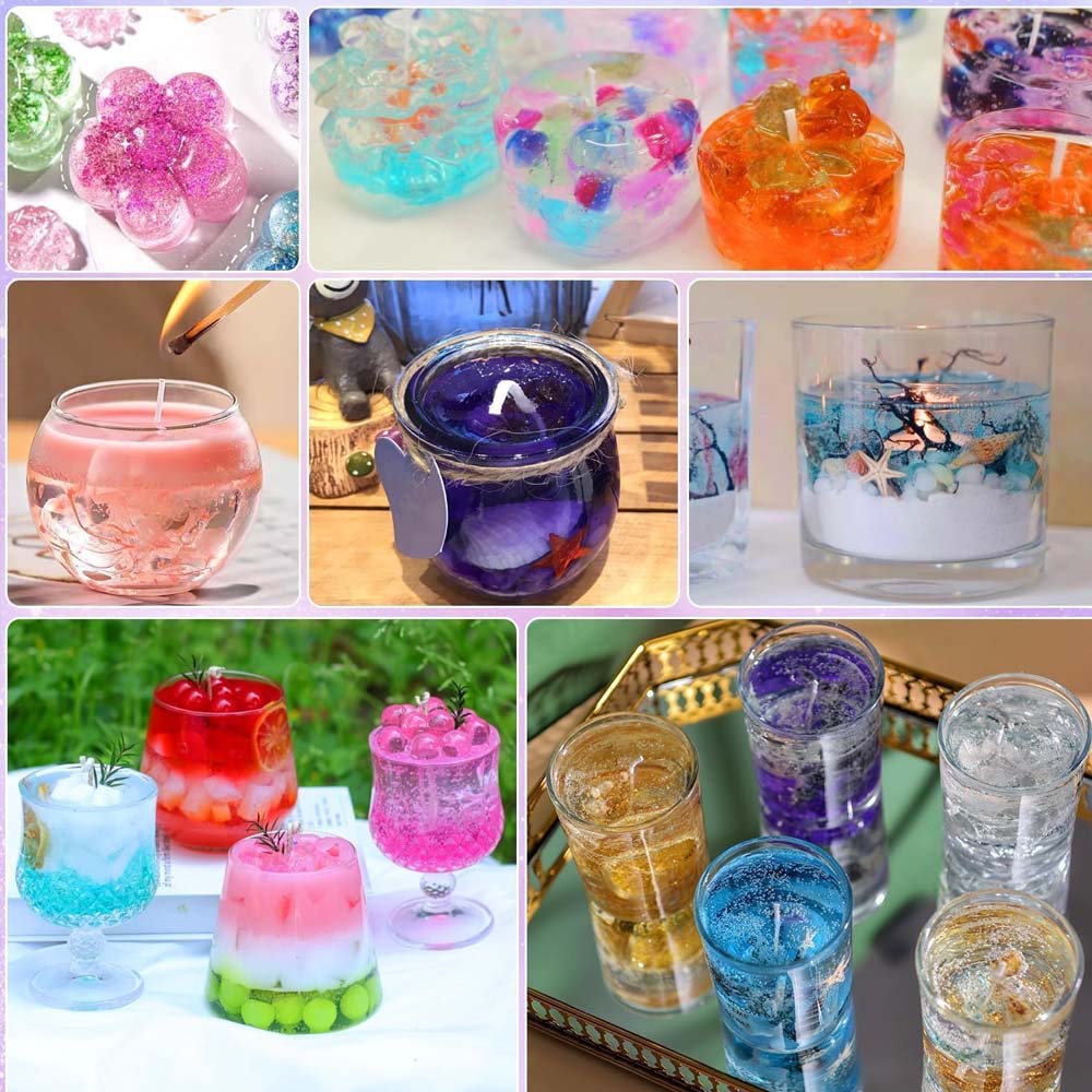 100G ブルークリアワックス キャンドル作り用-DIY ア - Candle Making Gel Wax のレビューと価格