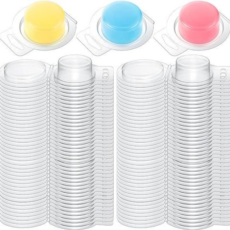 20/50個 クリアプラスチックワックスメルトモールド 1オ - Candle Making Gel Wax のレビューと価格