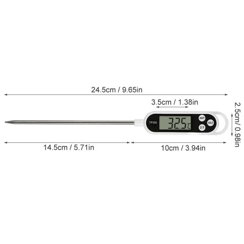 新しいデザインのデジタル食品温度計、長いプローブ付き、調理、 - Thermometer Candy Candle のレビューと価格