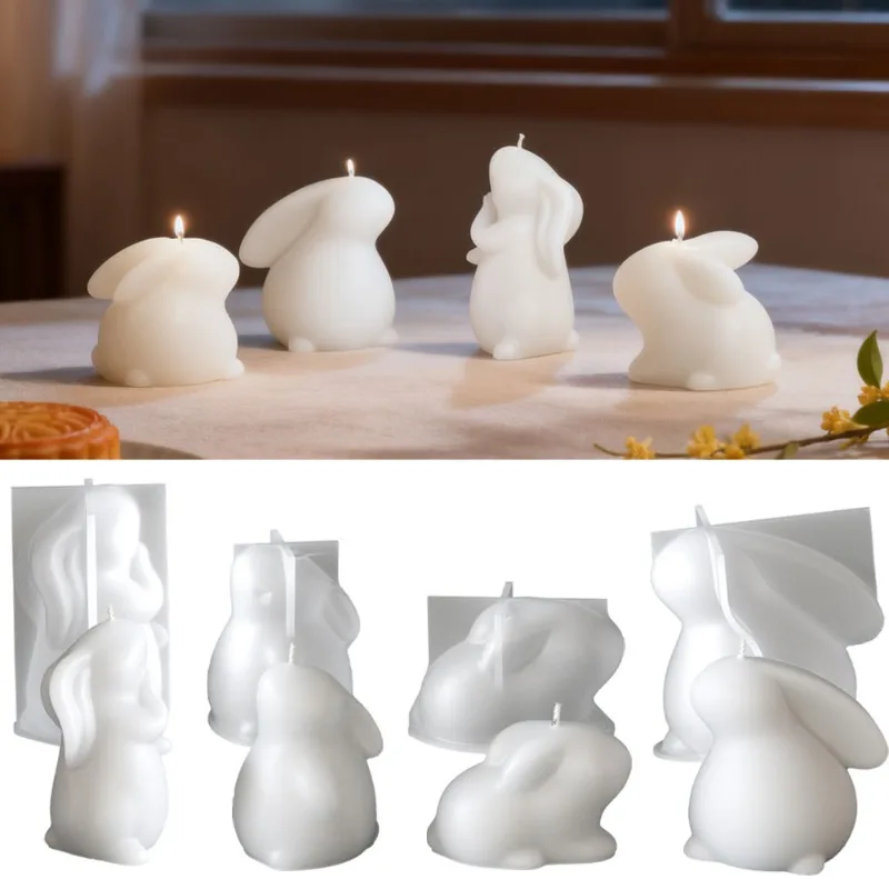 2026年新作 ウサギの香り付きキャンドルシリコンモールド  - Candle Making Gel Wax のレビューと価格