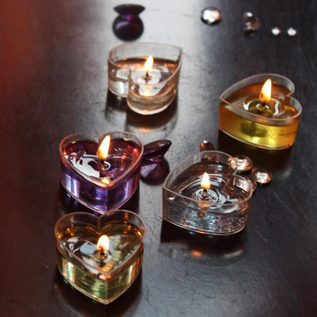 透明なハート型ティーライトカップキャンドルモールドホルダー、 - Candle Making Event のレビューと価格